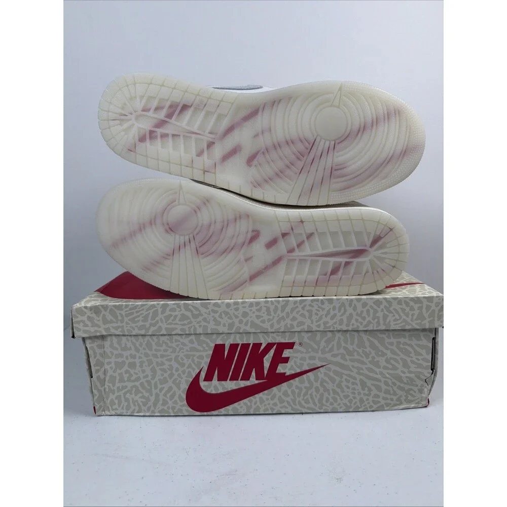 NEW Air Jordan 1 Retro High OG Sail/University Red -Pale Ivory  Size- 13M